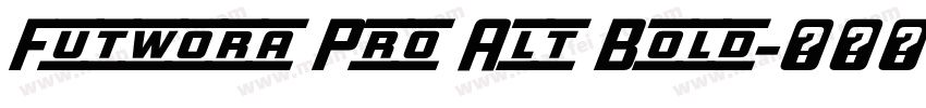 Futwora Pro Alt Bold字体转换
